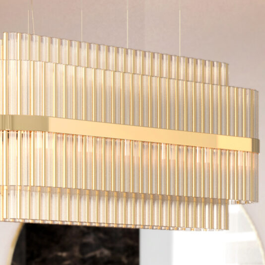 Contemporary Tiered Oval Chandelier Contemporary Tiered Oval Chandelier