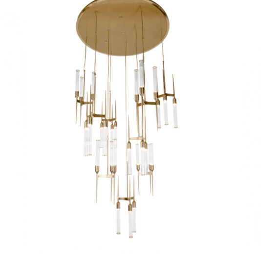 Large Contemporary Stairwell Chandelier Large Contemporary Stairwell Chandelier