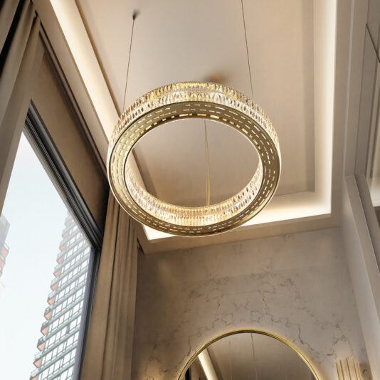 Modern Circular Crystal Chandelier Modern Circular Crystal Chandelier