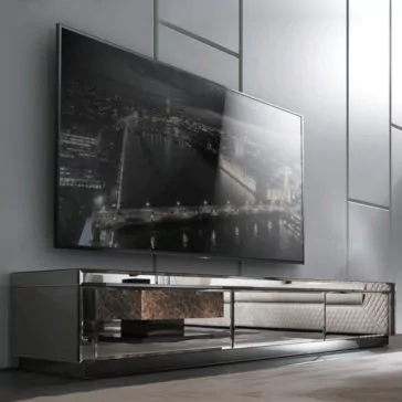 Modern Mirrored Low TV Sideboard Modern Mirrored Low TV Sideboard