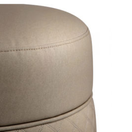 Quilted Swivel Pouffe