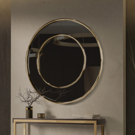 Contemporary Round Wall Mirror