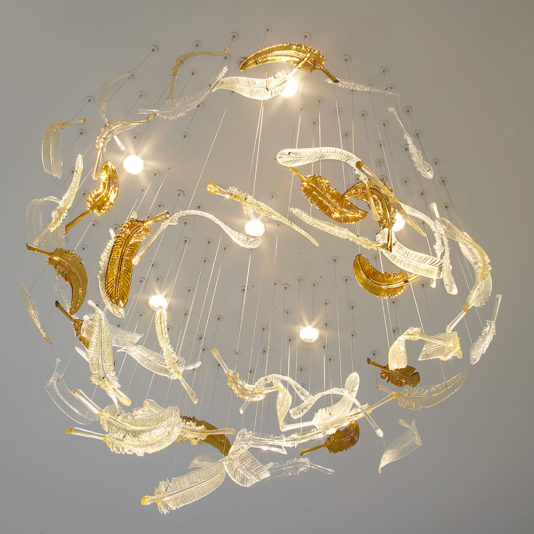 Exclusive Floating Feather Chandelier