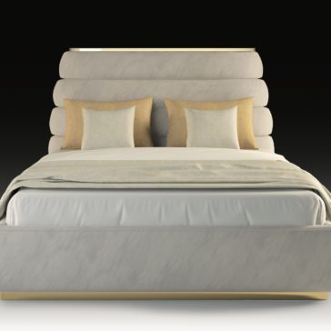 Exclusive Nubuck Leather Upholstered Bed Exclusive Nubuck Leather Upholstered Bed