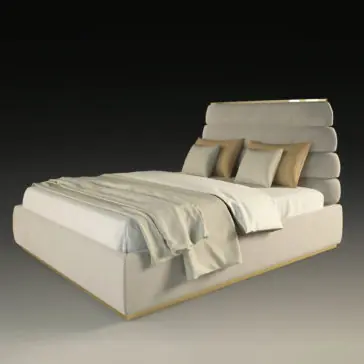 Exclusive Nubuck Leather Upholstered Bed Exclusive Nubuck Leather Upholstered Bed