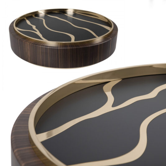 Modern Animal Pattern Low Coffee Table