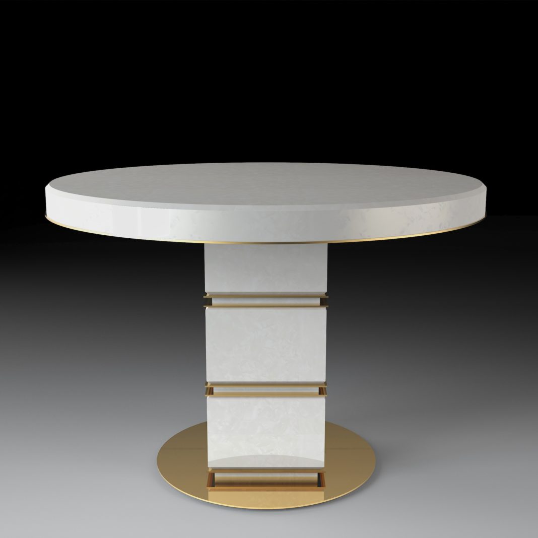 Mother Of Pearl Exclusive Round Dining Table