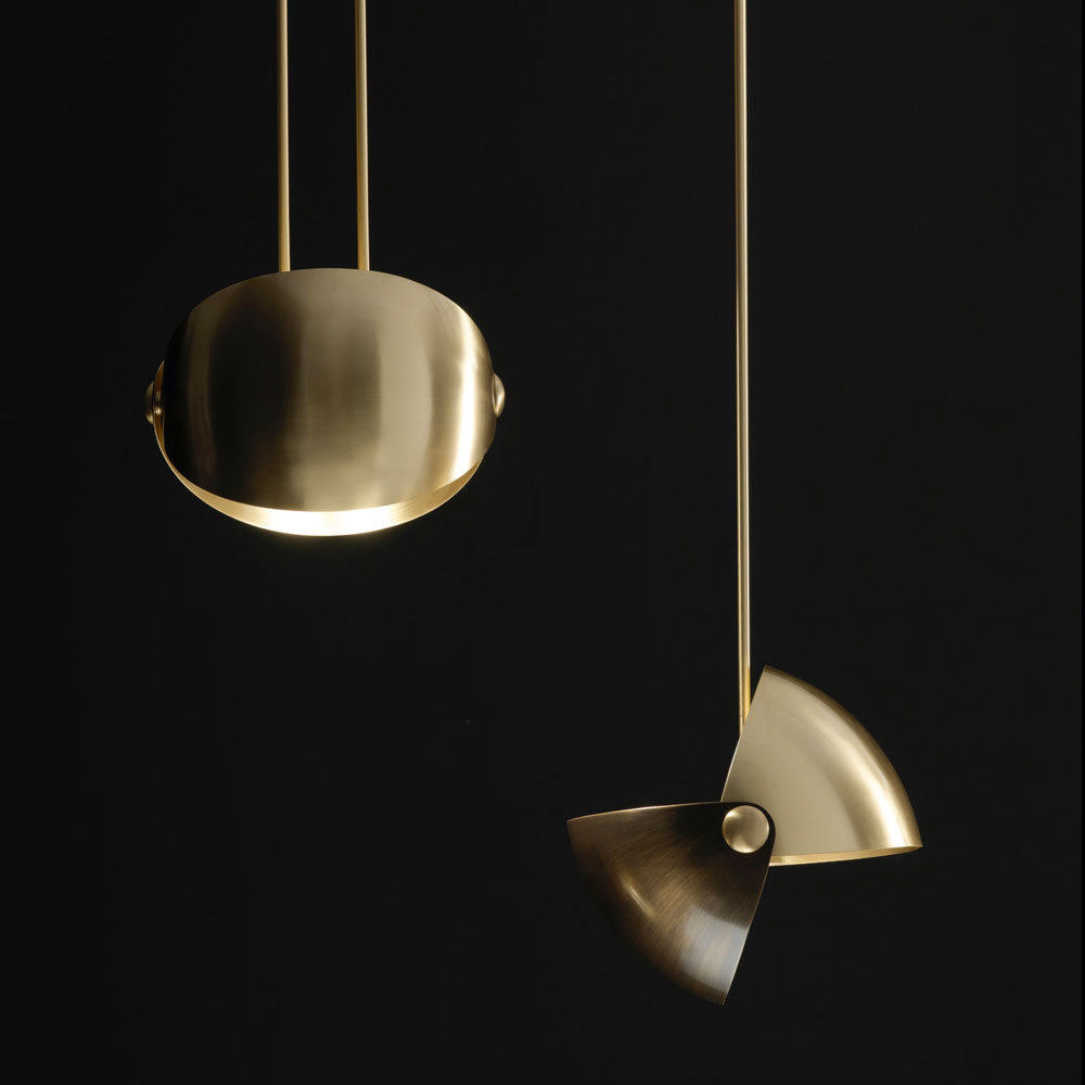 Contemporary Brass Pendant Light