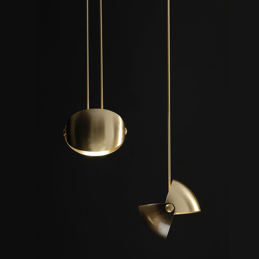 Contemporary Brass Pendant Light