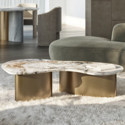 Exclusive Modern Precious Stone Coffee Table