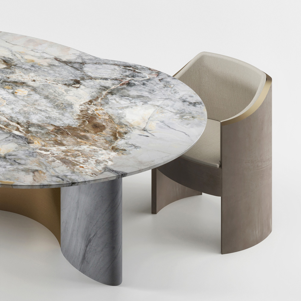 Exclusive Modern Precious Stone Dining Table