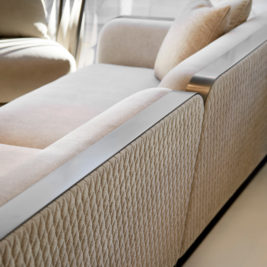 Luxury Contemporary Quilted Sofa