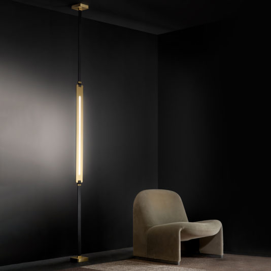 Contemporary Vertical Floor To Ceiling Lamp