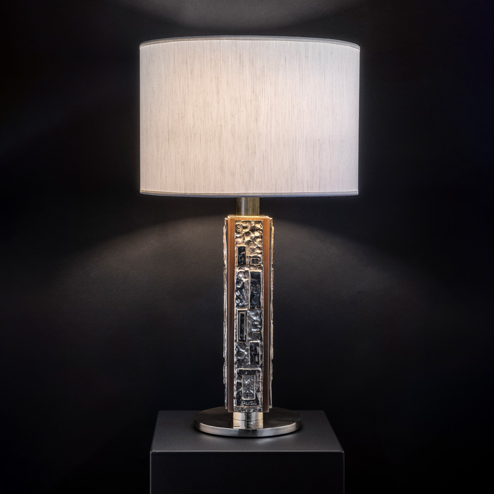 Luxury Patterned Brass Cast Table Lamp
