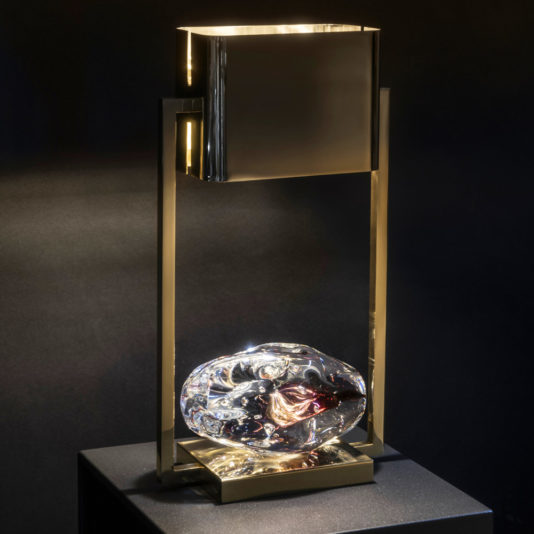 Modern Table Lamp With Crystal Base