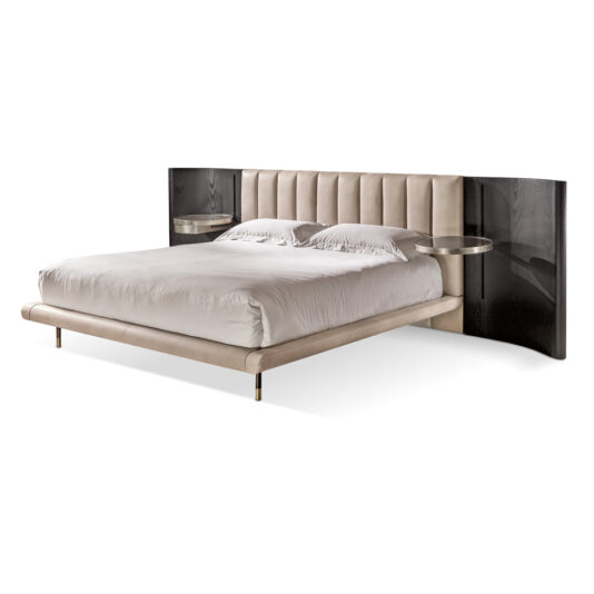 Contemporary Bed With Extended Headboard Contemporary Bed With Extended Headboard