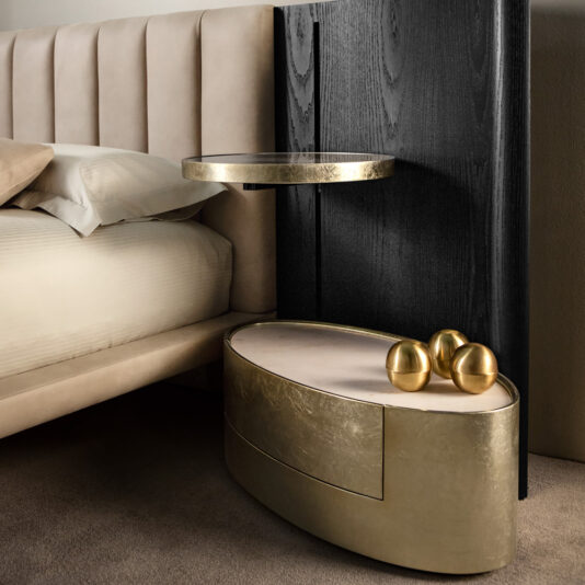 Contemporary Bed With Extended Headboard Contemporary Bed With Extended Headboard