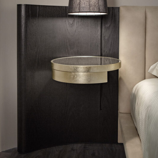 Contemporary Bed With Extended Headboard Contemporary Bed With Extended Headboard