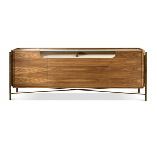 Contemporary Walnut Wooden Sideboard Contemporary Walnut Wooden Sideboard