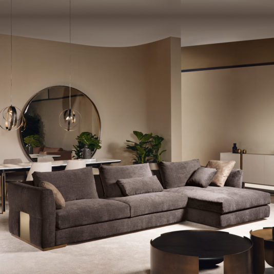 Large Modern Italian Corner Sofa