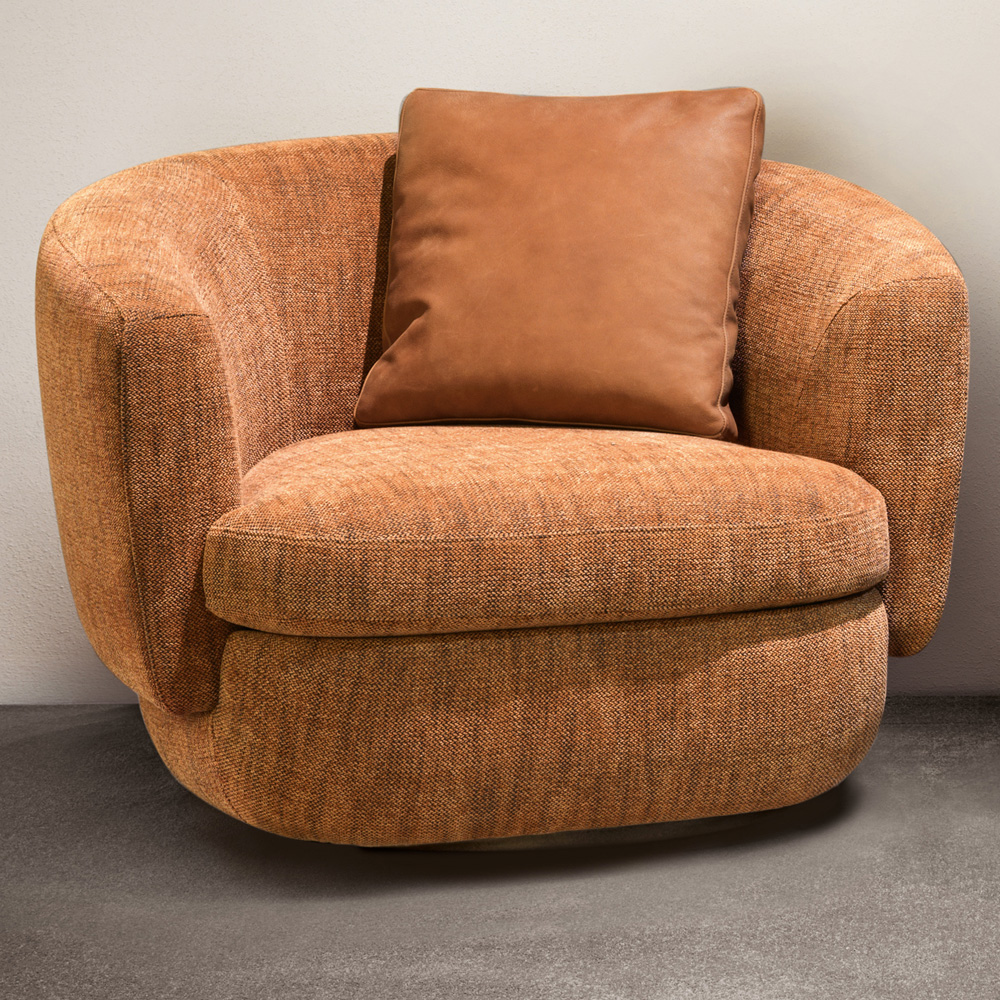 Contemporary Curved Armchair