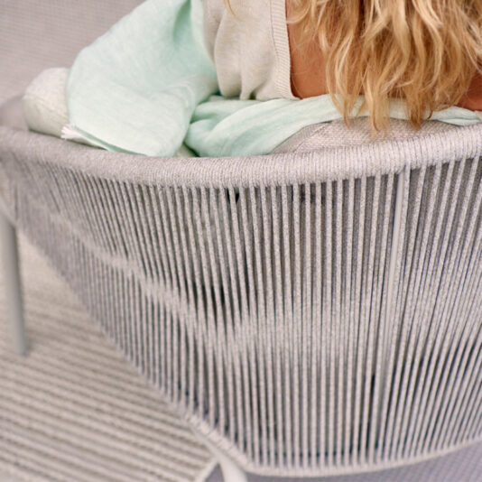 Contemporary Outdoor Garden Armchair And Footstool