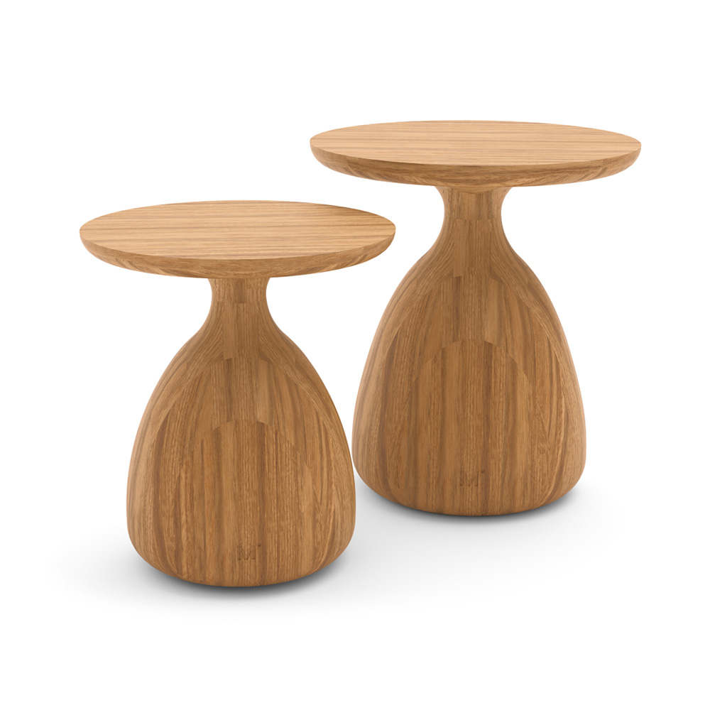 Contemporary Wooden Outdoor Side Table