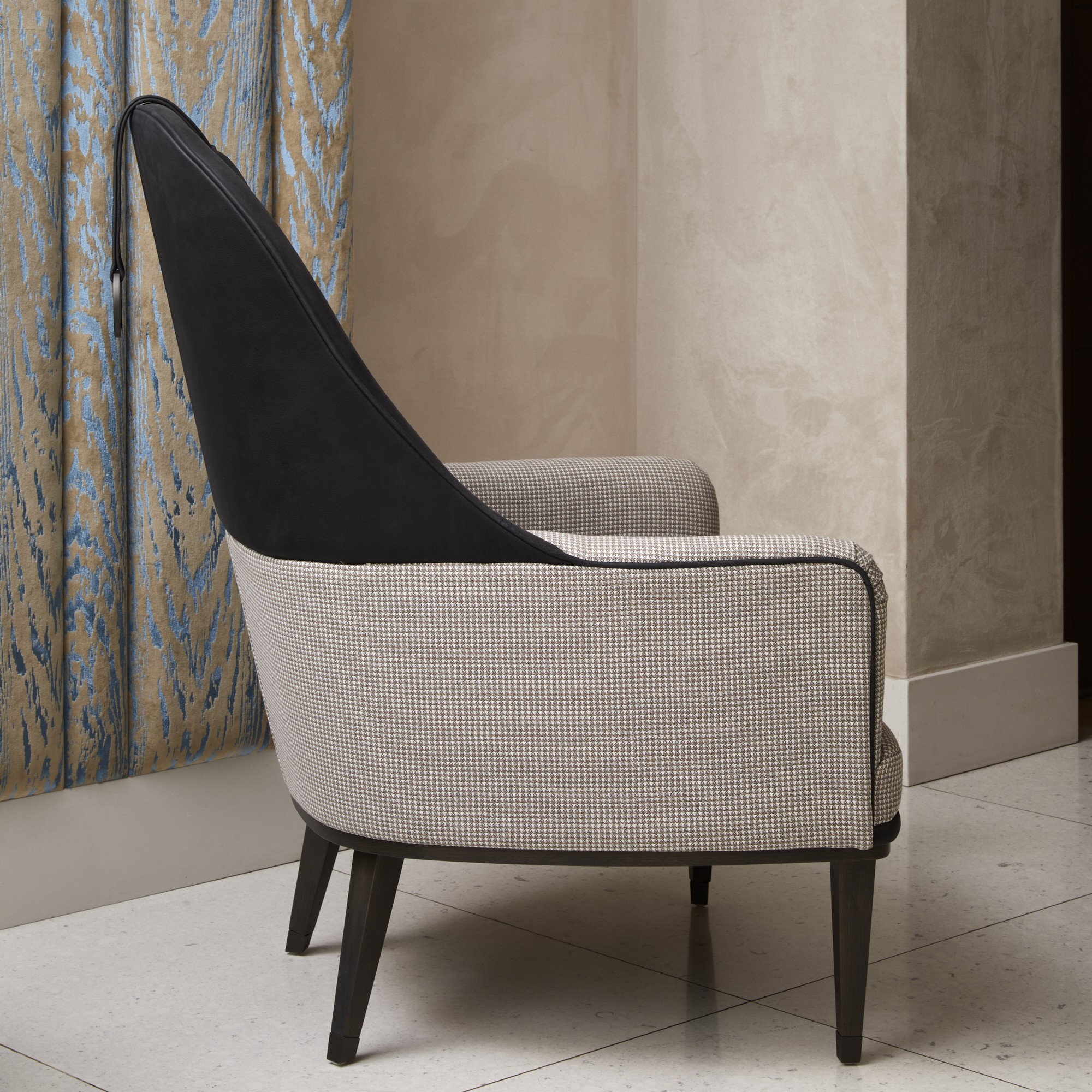 Modern High Backed Occasional Armchair - Juliettes Interiors