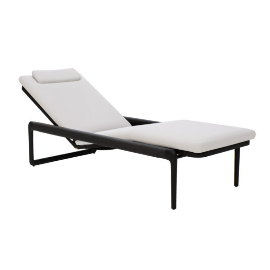 Contemporary Teak Sun Lounger