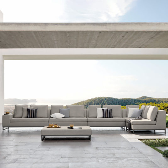 High End Contemporary Large Outdoor Sofa
