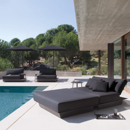 High End Contemporary Sun Lounger