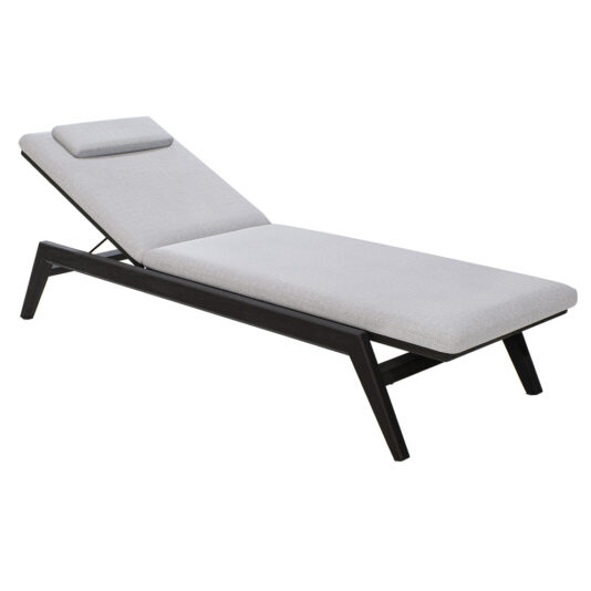 Luxury Dark Teak Sun Lounger