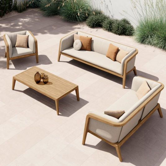 Luxury Teak Garden Sofa And Chair Set