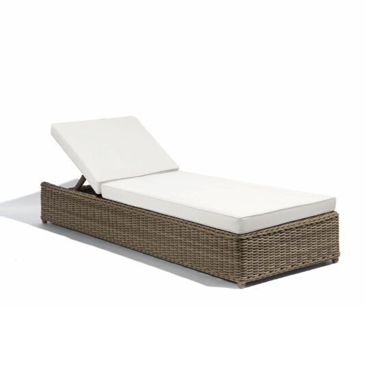 Luxury Wicker Style Sun Lounger