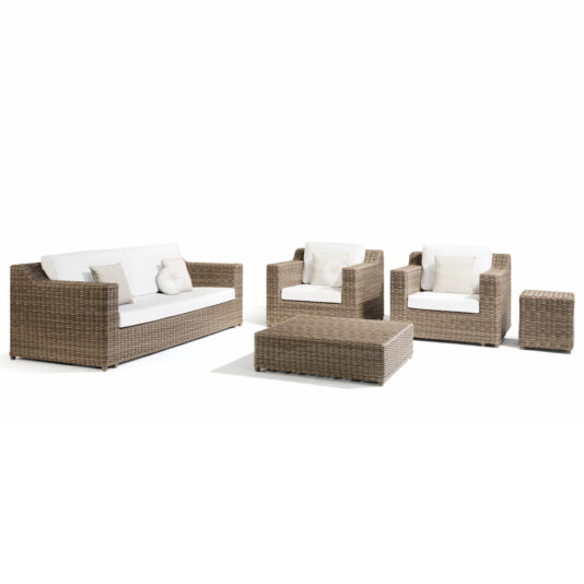 Wicker Style Garden Sofa And Chair Set