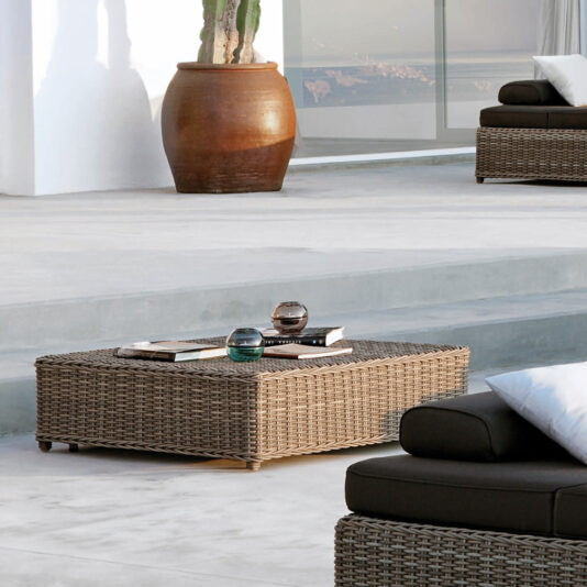 Wicker Style Outdoor Coffee Table Stool Wicker Style Outdoor Coffee Table Stool