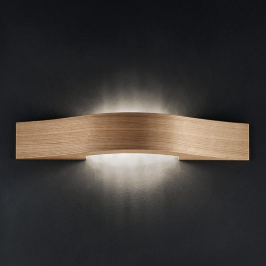 Contemporary Wooden Wall Light