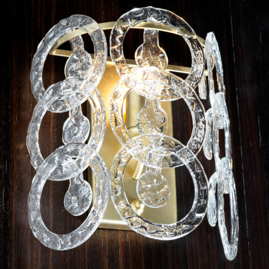 Luxury Murano Glass Ring Wall Light
