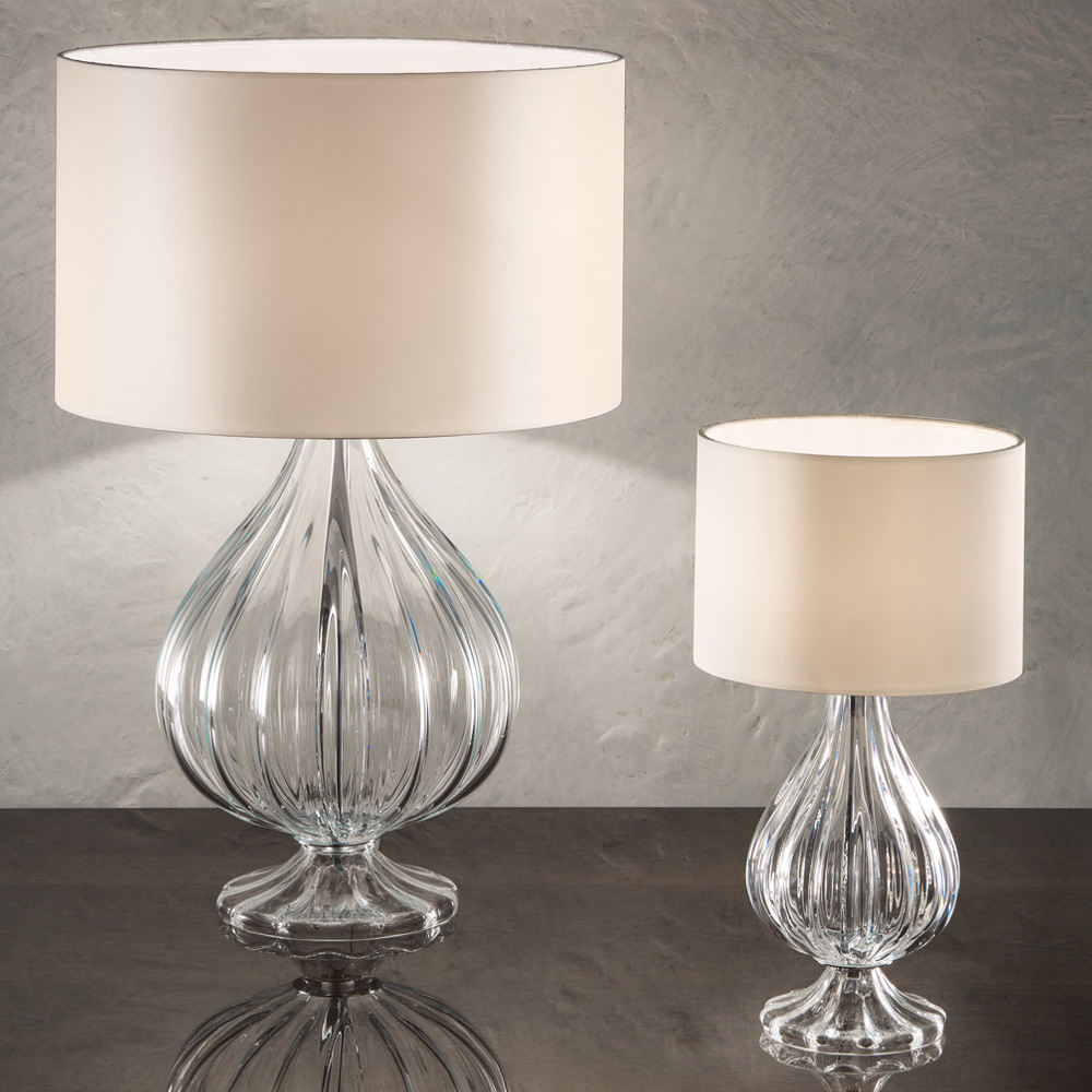 Modern Fluted Glass Table Lamp