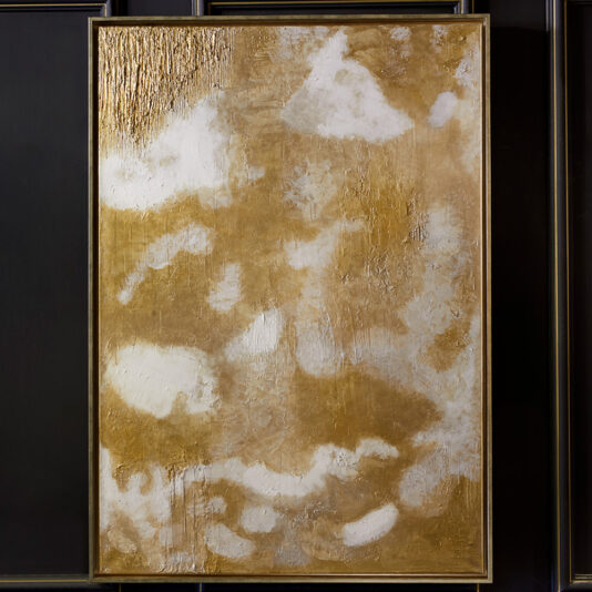 A framed abstract painting from the 