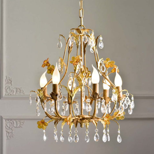 Traditional Wrought Iron Chandelier