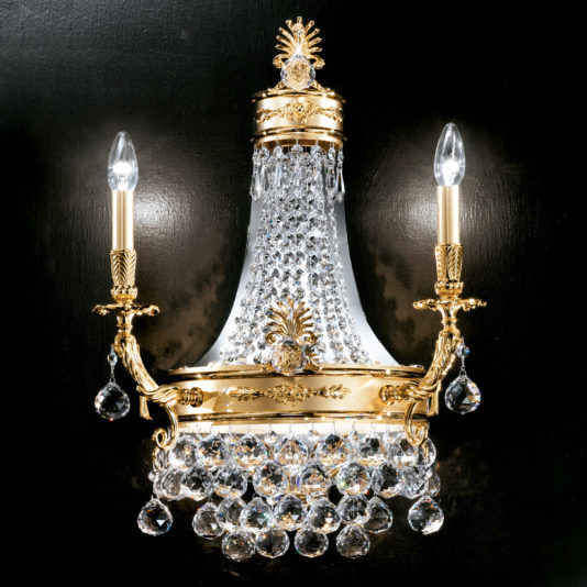 Classic Crystal Empire Style Wall Light