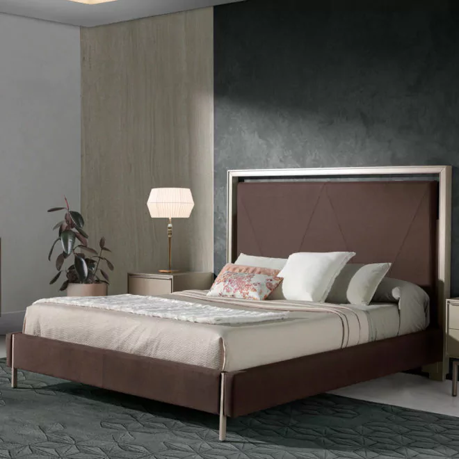 Deluxe Modern Upholstered King Size Bed - Juliettes Interiors
