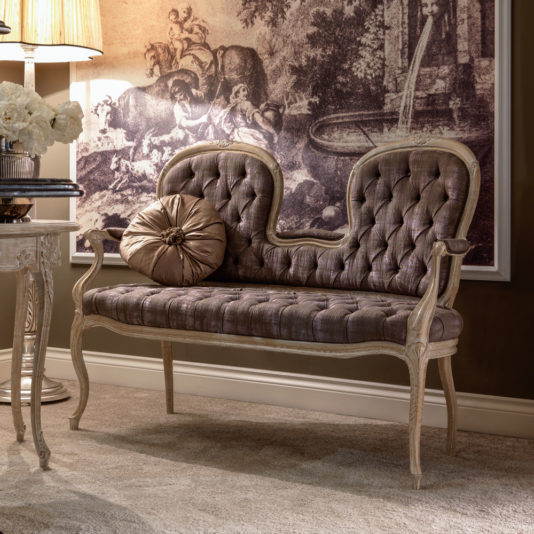 Luxury Italian Bench Style Sofa