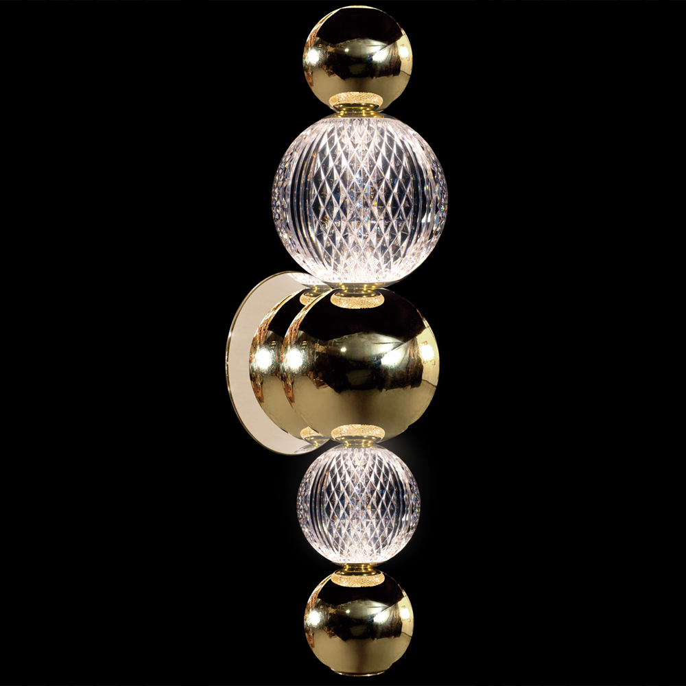 Exclusive Gold Crystal Wall Light