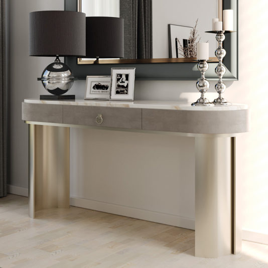 Modern Marble Top Console Table
