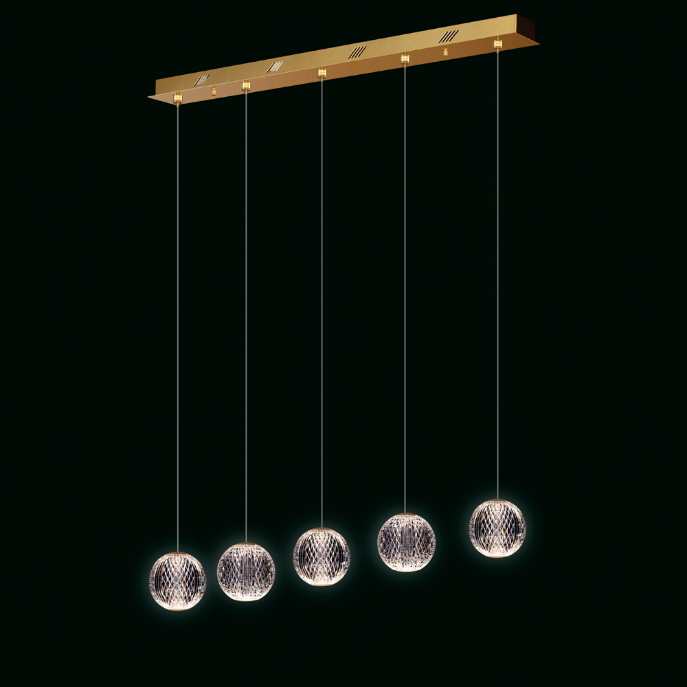 Exclusive Crystal Ball Pendant Light With Bar