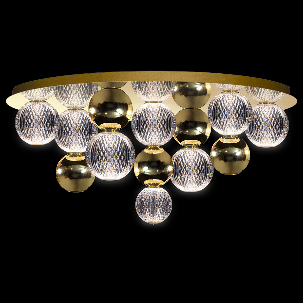 Luxury Gold Globe Ceiling Light