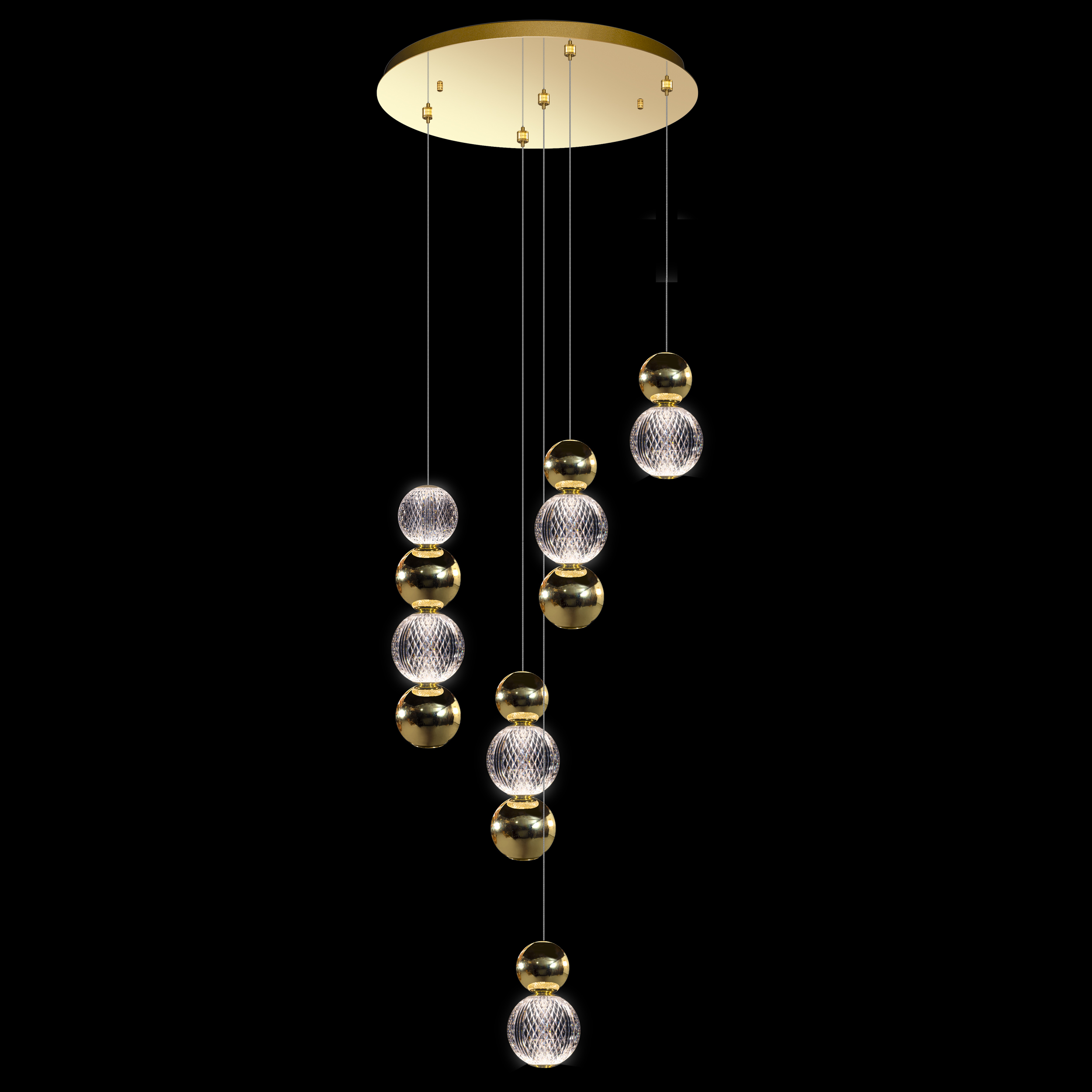 Luxury Gold LED Pendant Light