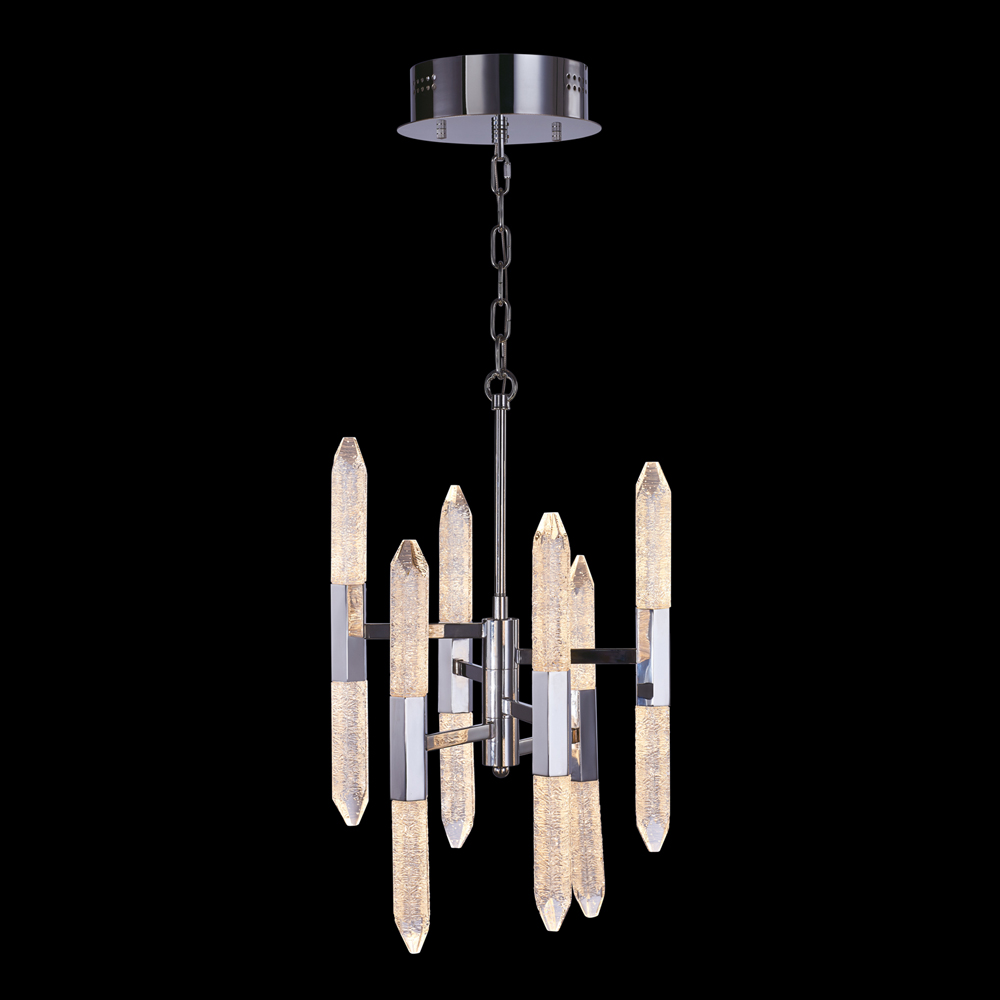 Exclusive Chrome Vertical Crystal Chandelier